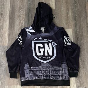 Black Graphic Hoodie